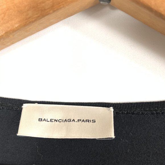 BALENCIAGA PARIS Floral Accent Crewneck Tee - Picture 5 of 8